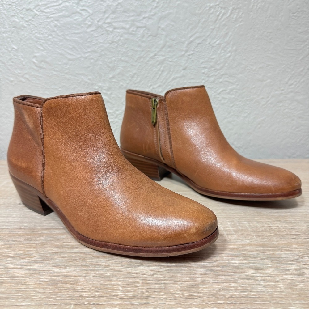 Sam Edelman Petty Bootie Ankle‎ Boot 6 Warm Chestnut Western Cowgirl Boho Preppy